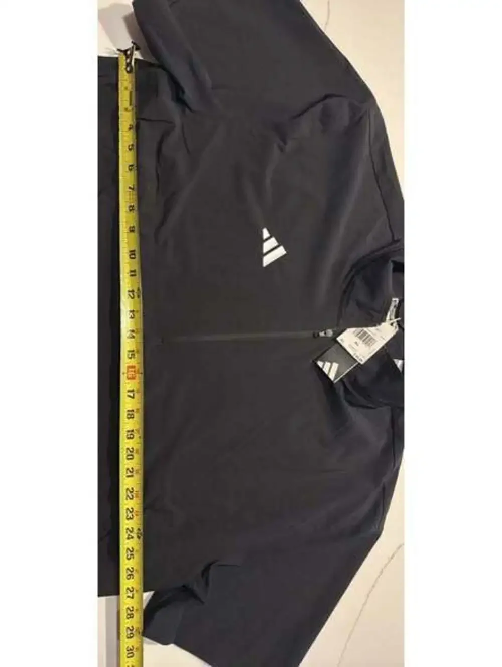 Adidas Black 1/4 Zip Pullover Short-sleeve New Size XL